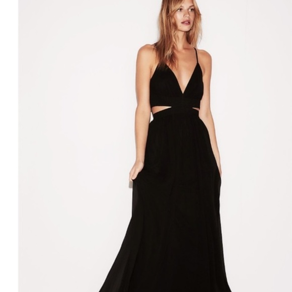 Apricot Lane Dresses & Skirts - Apricot lane black halter cut out maxi dress RP